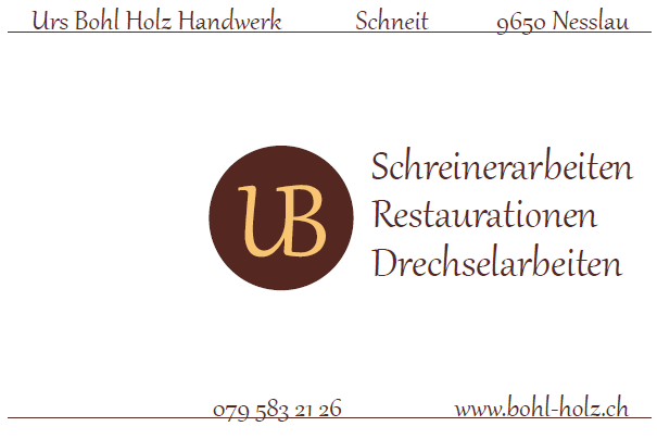 Logo Urs Bohl Schreinerei